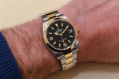 gold explorer rolex|Rolex explorer 36mm price.